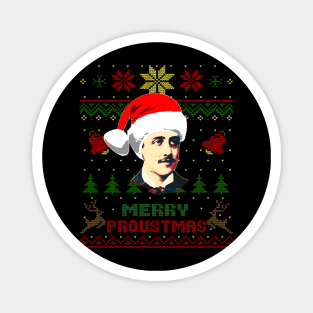 Marcel Proust Funny Christmas Magnet